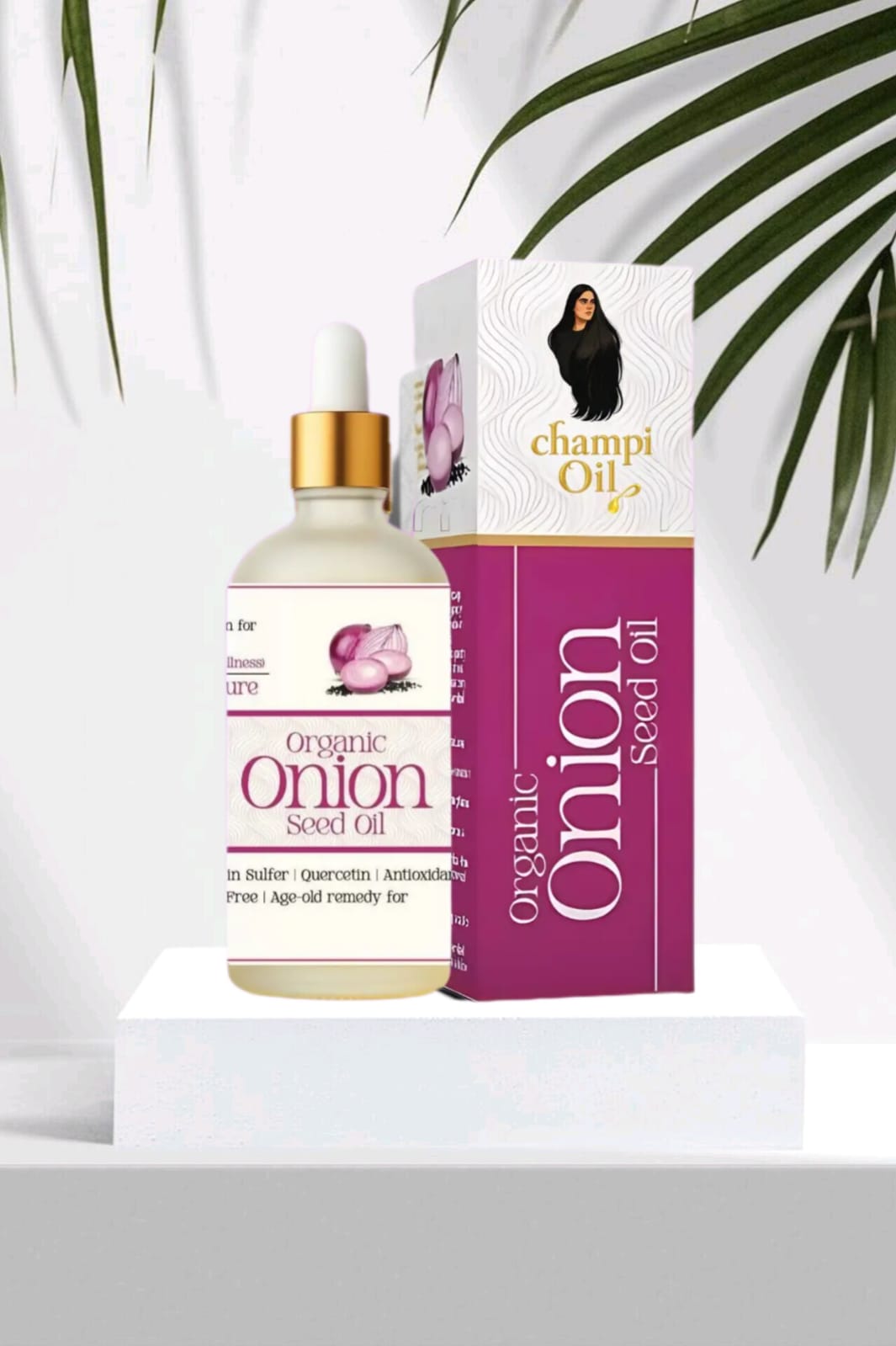 Organic Onion Hair Oil – 100% Pure Cold-Pressed, 50ml
